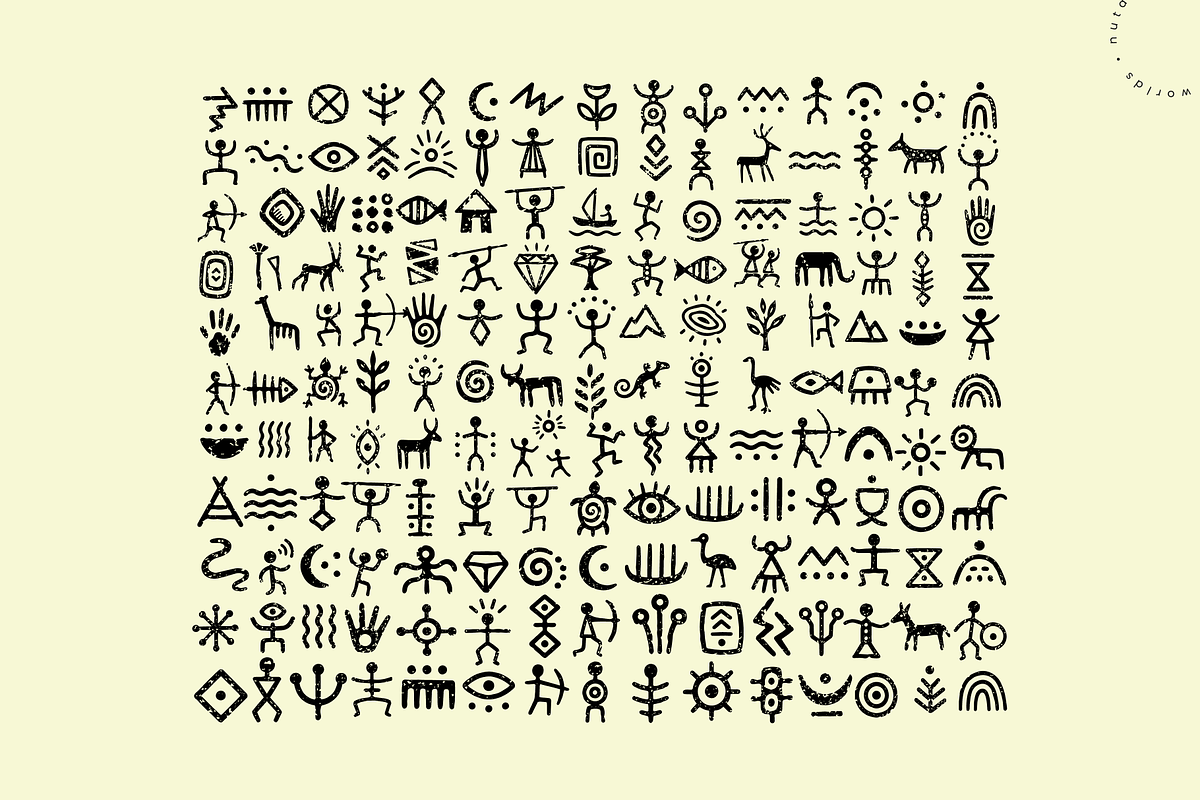 Tribal Shabby Symbols Vector Pack, an Object Graphic by Nutalin Art (Photo 6 of 13)