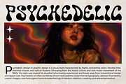 Mignova - Psychedelic Display Font, a Handwritten Font by figuree studio (Thumbnail 2 of 8)
