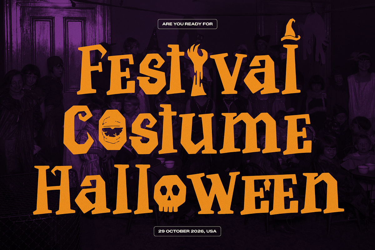 Vespera Mind | Halloween Display, a Blackletter Font by Denustudios (Photo 6 of 12)