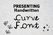 Handwritten Handdrawn Curve Font, a Font by The WYLD Tribe (Thumbnail 1 of 3)