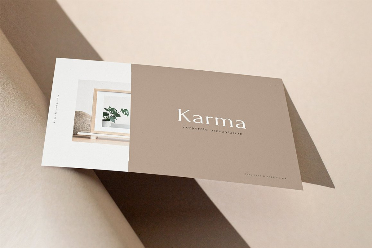 Karma Corporate Presentation, a Presentation Template by Blue Kite Creative (Photo 1 of 19)