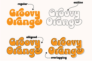 Groovy Orange - Groovy Retro