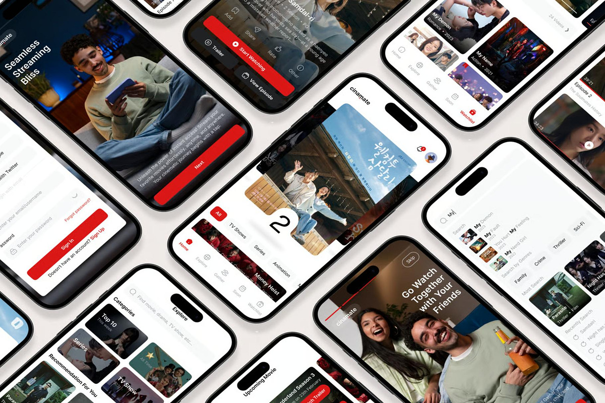 Cinemate - Movie Mobile App UI KIT, an UI Kit Template by Lumina_ui_ux202 (Photo 7 of 7)
