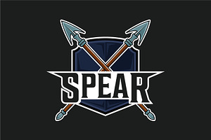 cross spear logo vector color design, a Branding & Logo Template by zyxroun shop