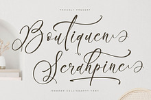 Boutiquen Serahpine Calligraphy Font
