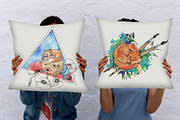 Foxes & Whales (2 watercolor sets), an Animal Illustration by 4erta (Thumbnail 6 of 10)