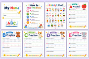 Alphabet Practice Book | Letter, a Stationery Template by Mustafiz (Thumbnail 2 of 4)