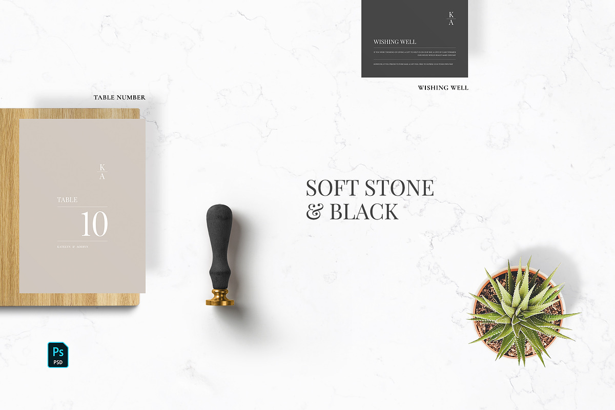 Modern Minimal Wedding Suite, an Invitation Template by Azka Creative (Photo 4 of 5)
