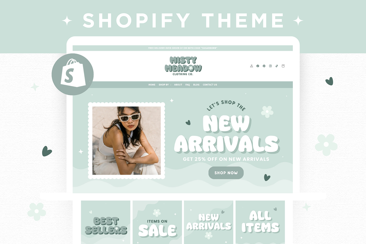 Pastel Shopify Store Template, a Shopify Template by AdvertFox (Photo 1 of 10)