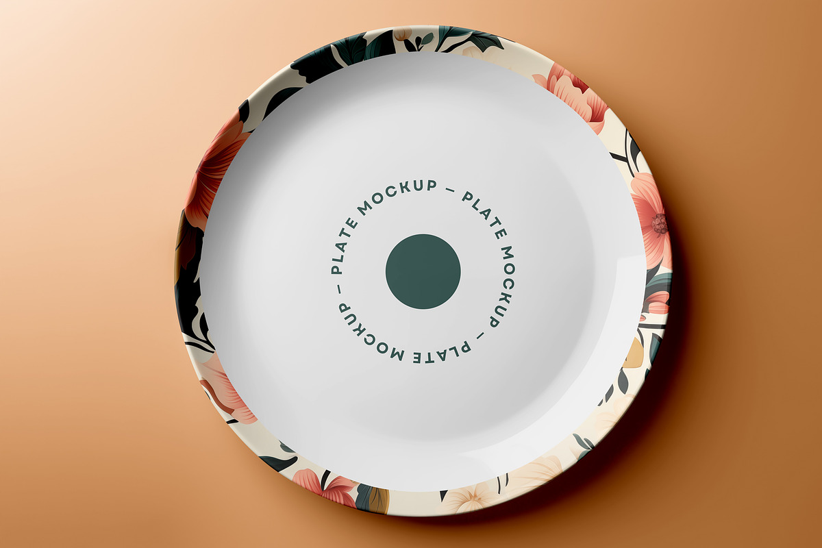 Ceramic Plate Mockup, a Merchandise Mockup by dpi (Photo 7 of 10)