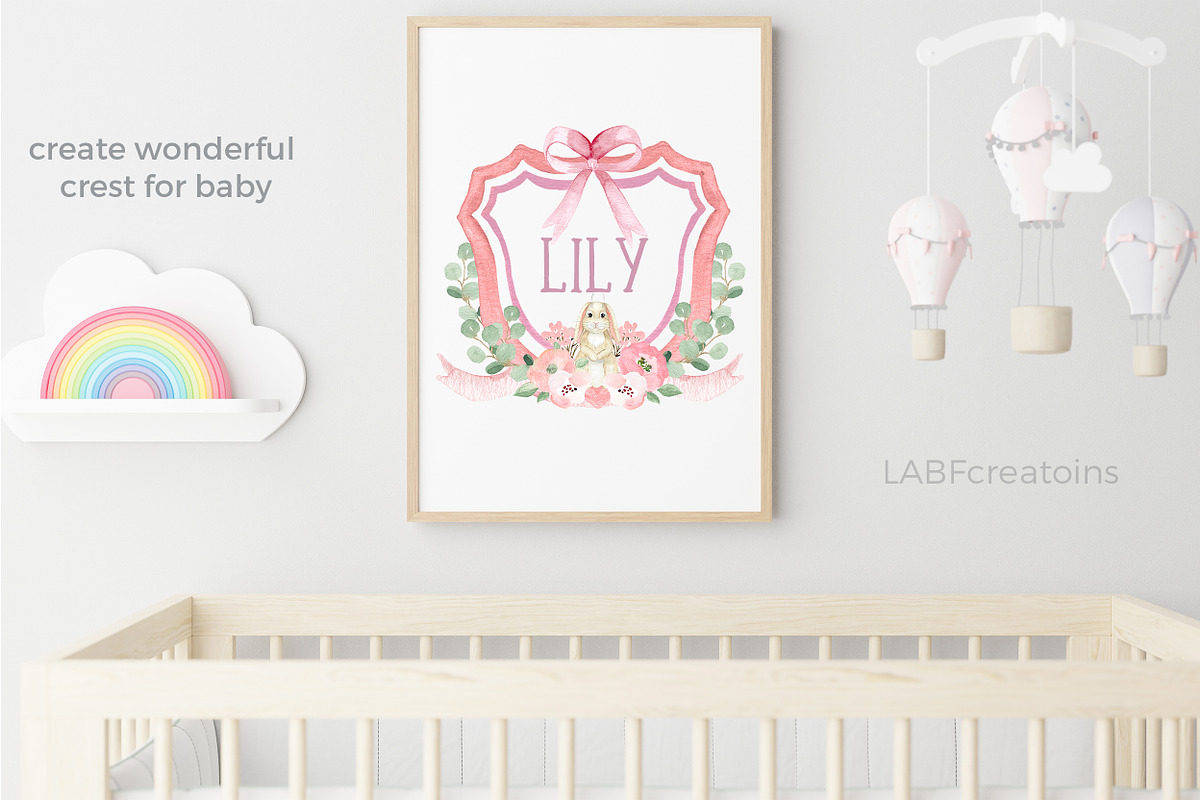 Baby Crest Creator Watercolor, an Illustration by LABFcreations (Photo 12 of 32)