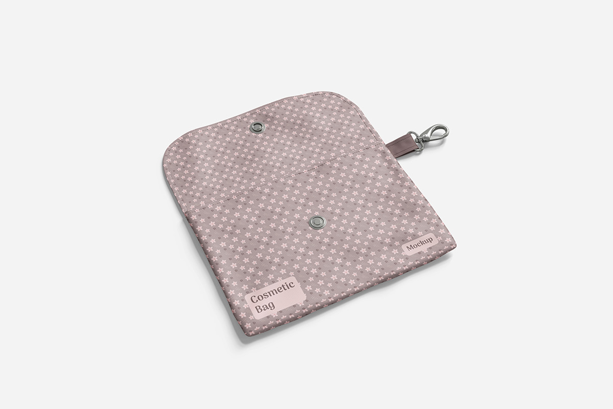 Cosmetic Bag Mockup PSD, an Advertising Mockup by Indah (Photo 2 of 6)