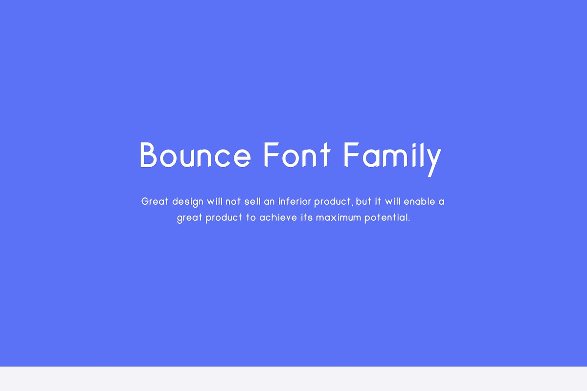 Bounce Font preview 2