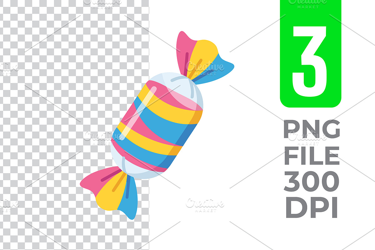Wrapped Candy Vector Trio Pack, an Object Graphic by Artonix (Photo 3 of 3)