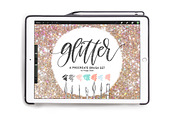 Glitter Procreate 7 Brush Bundle, a Brush Add-On by The Pigeon Letters (Thumbnail 1 of 4)