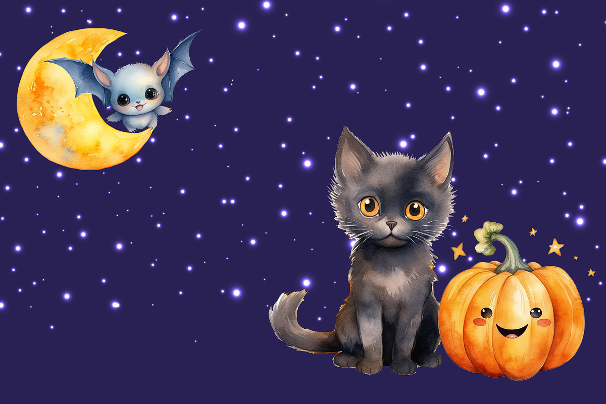 Watercolor halloween party witch png, an Object Graphic by KomtsyanTatyanaArt (Photo 3 of 4)