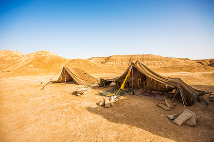 Tent in Sahara desert, Tunisia