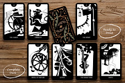 Tarot Cards - black and white, an Object Illustration by Retro Graphic Box (Thumbnail 2 of 5)