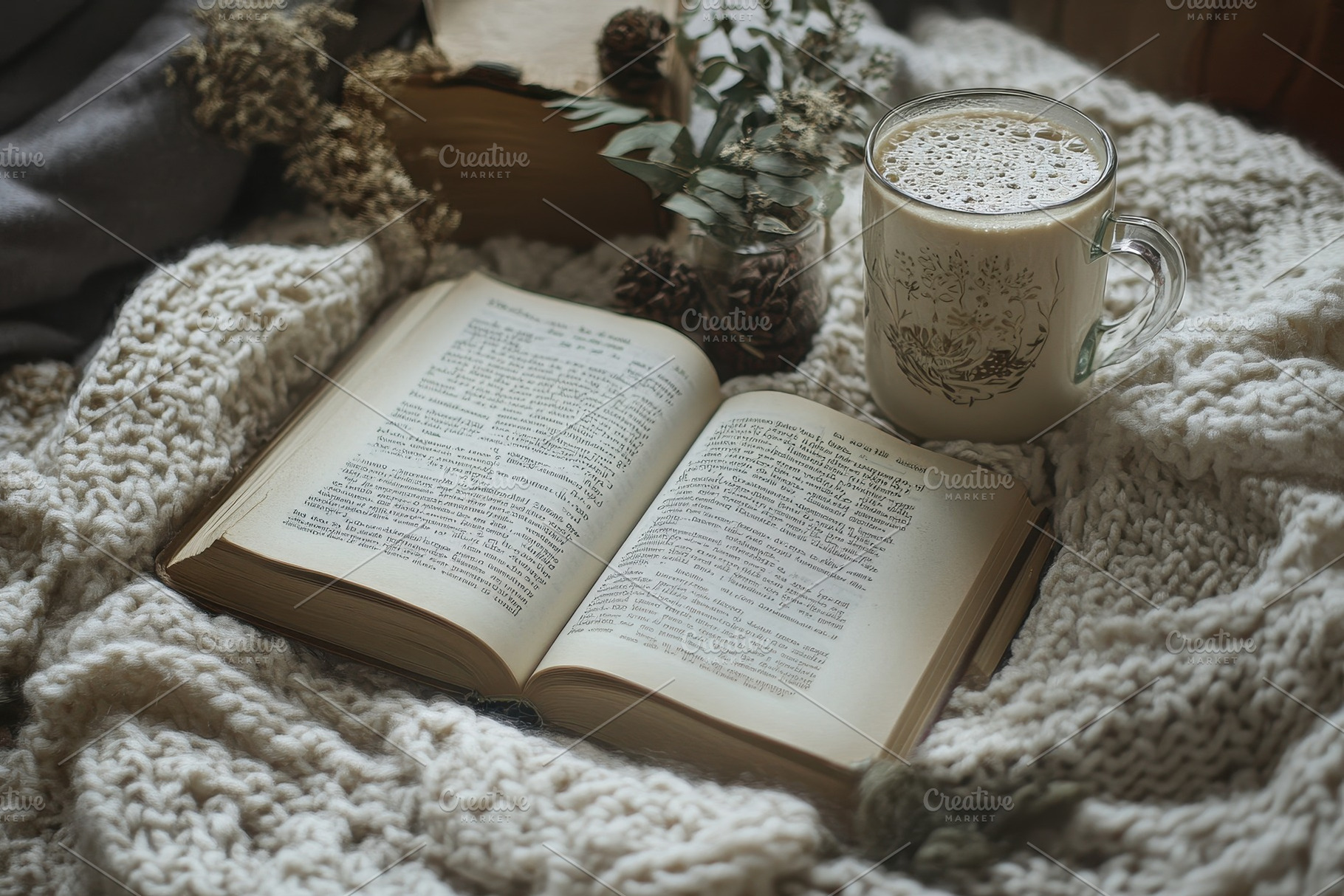 Cozy morning with a warm drink, a Photo by Pavel_design