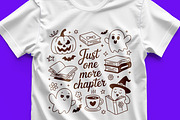 Just One More Chapter Ghost Books, a Seasonal Illustration by Unique Design Team (Thumbnail 3 of 7)