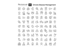 Chronic disease management linear, an Icon by IMG Visuals