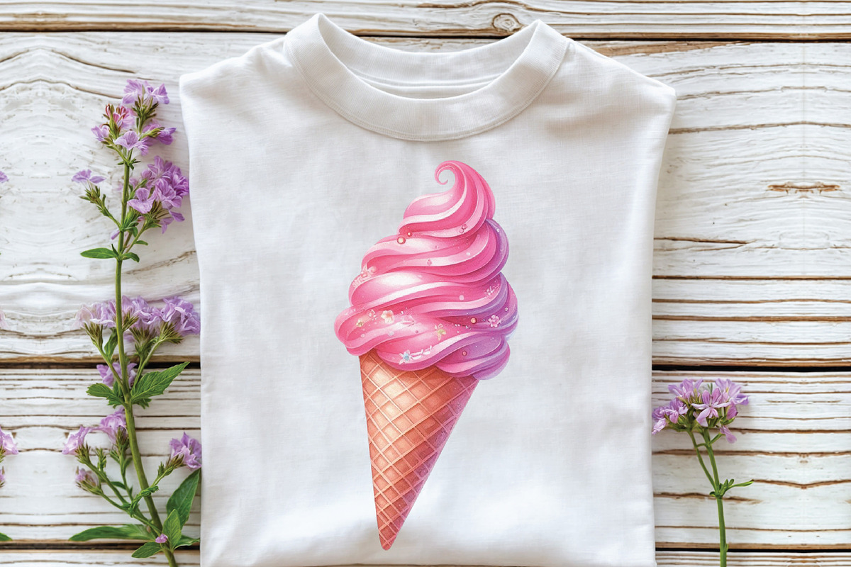 Pink Groovy Summer Clipart, an Illustration by CraftArtStudio (Photo 3 of 6)