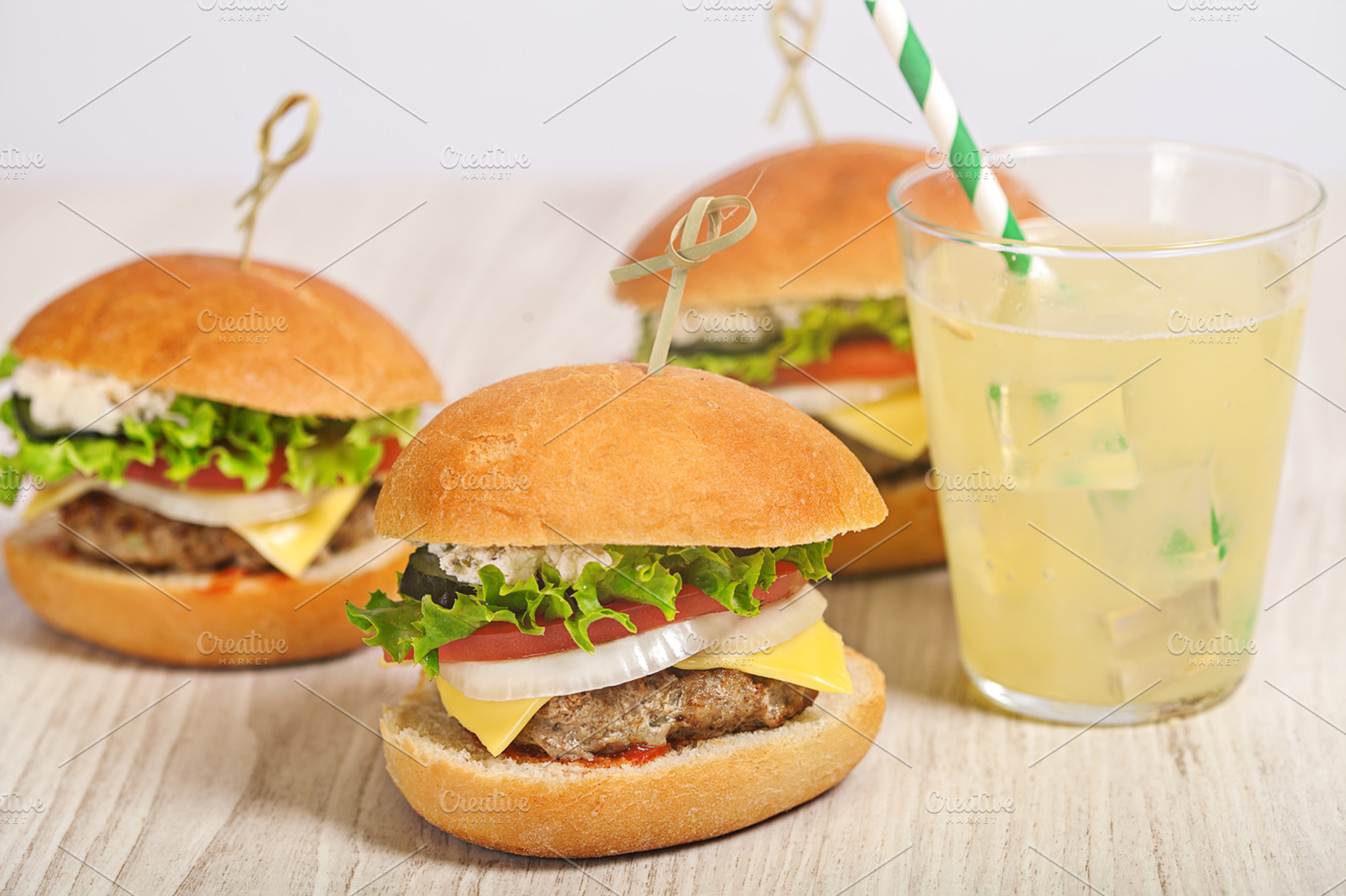 Fresh Mini Burger Served Meal Featuring Beef Bun And Burger