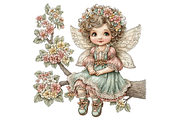 Fairy Girl Clipart PNG, a Seasonal Illustration by Memories By Lea (Thumbnail 13 of 18)