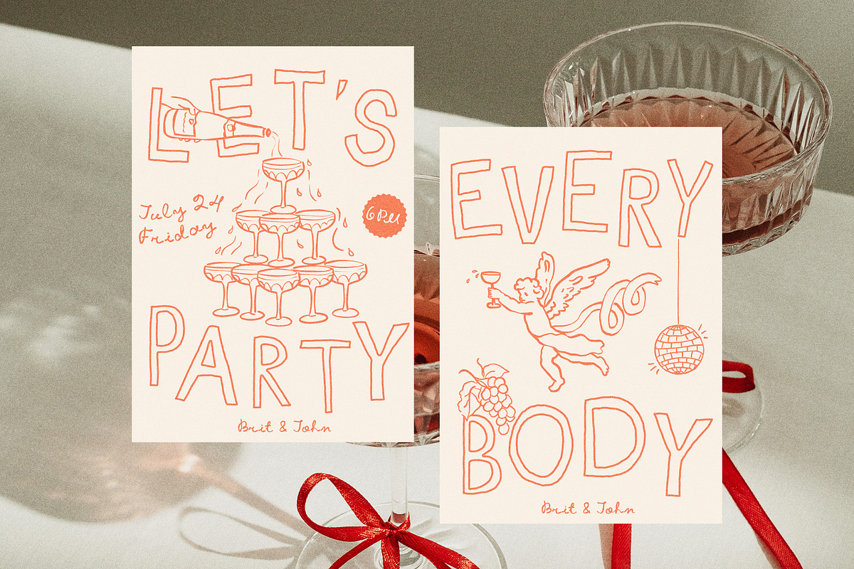 French Aperitif Quirky Font Family, a Handwritten Font by Ayya Studio (Photo 12 of 18)
