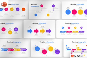 Year Timeline PowerPoint Infographic