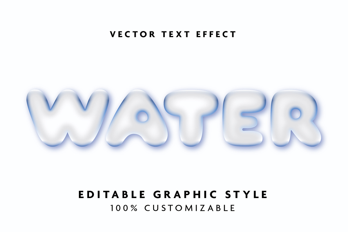Soft Bubble Transparent Text Effect