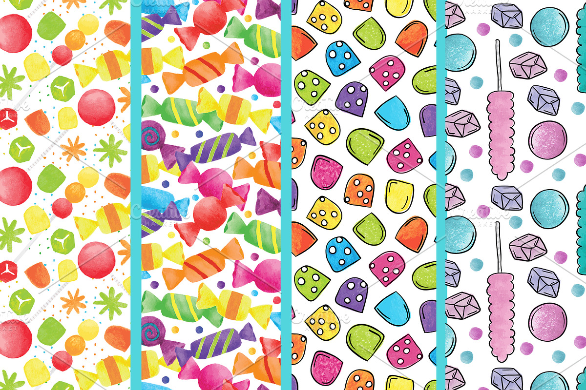 Photoshop Candy Patterns, a Pattern Graphic by Ale Estrada (Photo 2 of 5)