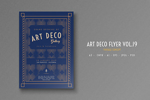 Art Deco Flyer Vol.19, a Flyer Template by Bewalrus Studio