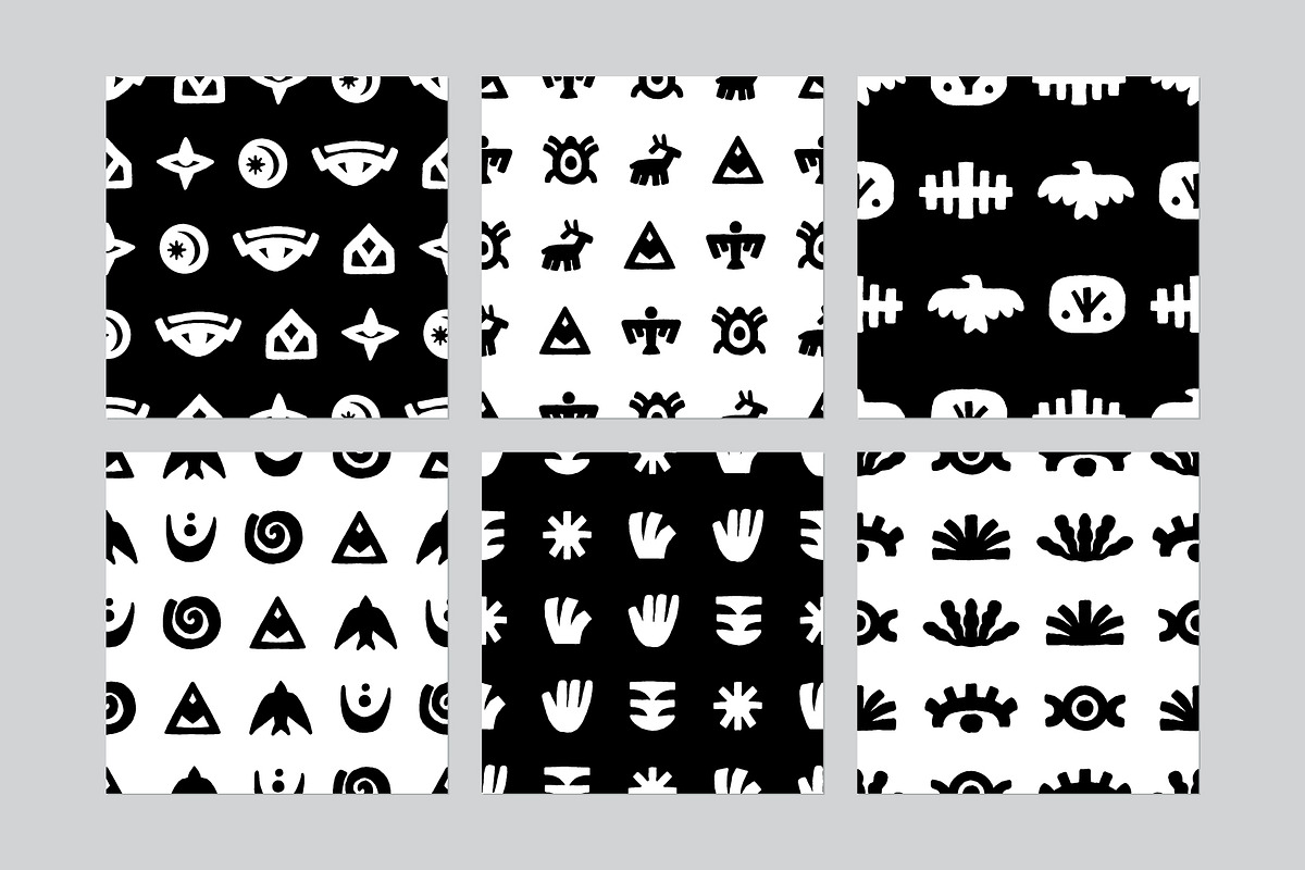 TRIBAL SET | Graphic collection, a Decorative Illustration by katieromanoff_art (Photo 10 of 12)