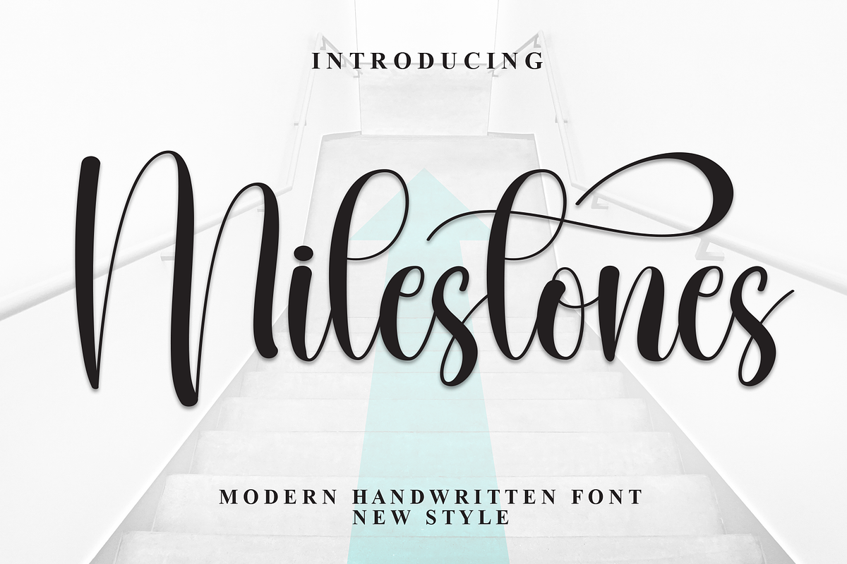 Milestones | Script Font, a Handwritten Font by Scratchones (Photo 1 of 9)