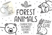 Cute kids Bundle, an Animal Illustration by cutelevindesign (Thumbnail 8 of 13)