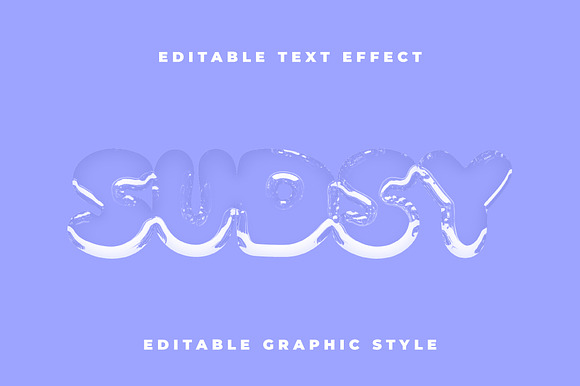 Liquid Glass Transparent Text Effect preview 4