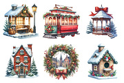 Cozy Winter Town Clipart, an Illustration by Daily.Designs (Thumbnail 5 of 5)