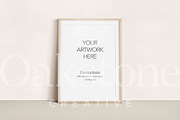 Portrait Wood Frame Leaning Mockup, a Household Mockup by OakstoneCreative (Thumbnail 2 of 5)