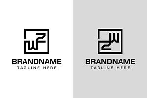 Letters WZ ZW Monogram Logo Set, a Branding & Logo Template by Pray Art Design Studio