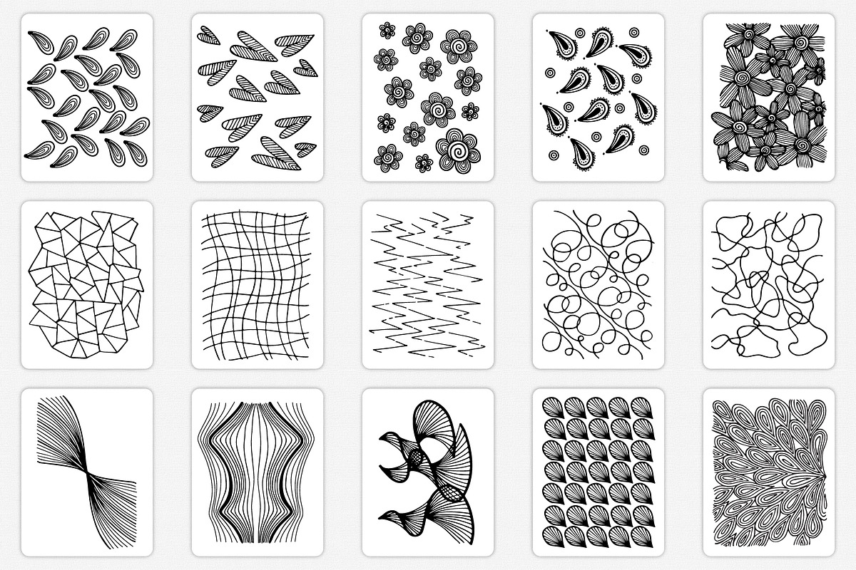 59 Patterned hand drawing, a Pattern Graphic by Pikgura (Photo 2 of 5)