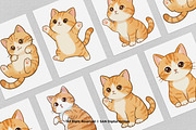 15 Bundle Watercolor Baby Kitten Pet, an Animal Illustration by Morspective (Thumbnail 3 of 8)