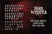 Dark Whisper - Serif Horror Font, a Serif Font by Sarid Ezra (Thumbnail 9 of 9)