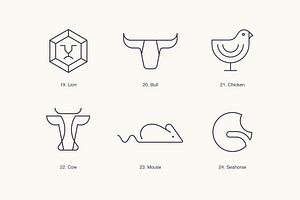 Animals - Outline Icons & Logos