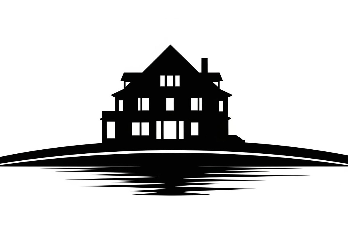 50 Flooded Home Silhouette Bundle, an Illustration by Designs_River (Photo 5 of 51)