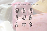 Beauty and Self-Care Line Icons Set, an Outline Icon by Lyolya Profitrolya (Thumbnail 1 of 2)