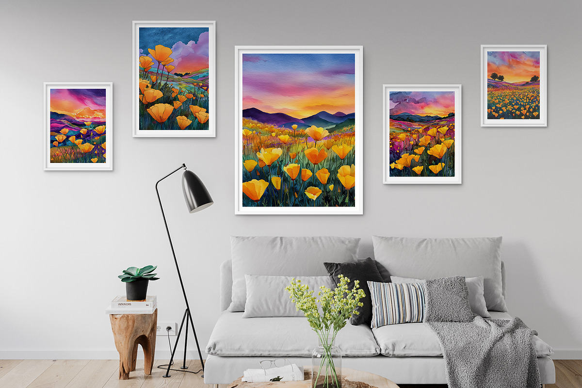 Golden Meadow Art Collection, a Decorative Illustration by Housui Patterns (Photo 10 of 12)