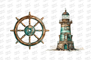 Vintage Sailor Clipart, an Object Illustration by Digital Xpress (Thumbnail 5 of 5)