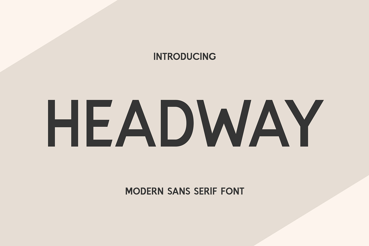 Headway Display Sans Serif Font, a Sans Serif Font by UICreative (Photo 1 of 5)