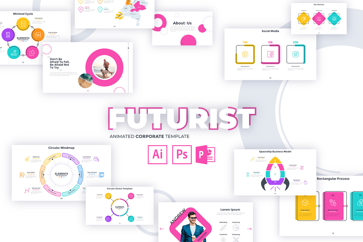 Futurist Slides, a Presentation Template by Andrew Kras Design (Photo 9 of 9)